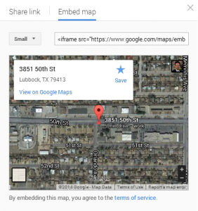 Google Map - Embed