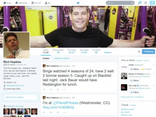 Rich Hopkins' New Twitter Layout